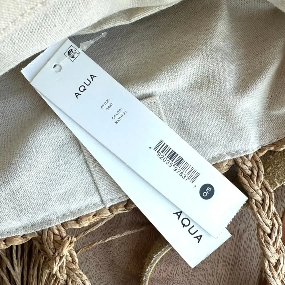 Aqua Mel Crossbody Natural Weave Bag‎ - NWT